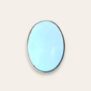 Bague nacre ovale argent légère bijoux Lyon