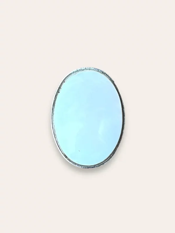 Bague nacre ovale argent légère bijoux Lyon