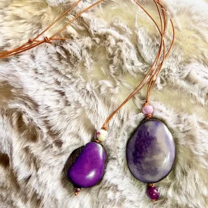 Colliers noix tagua couleurs naturel fait main Bijoux Lyon