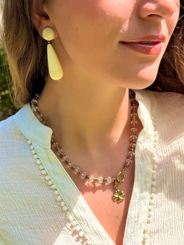 collier-perles-cristal-charm-trefle-bijoux-lyon